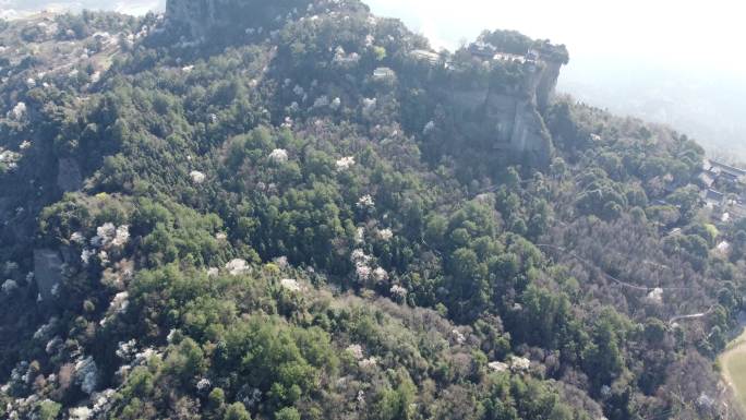 四川绵阳江油市窦团山风景航拍