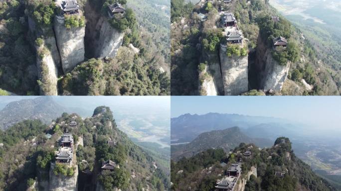 四川绵阳江油市窦团山风景航拍