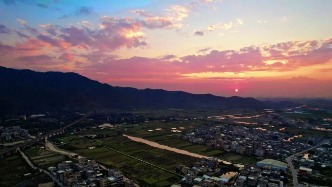 潮州沙溪桑浦山黄昏