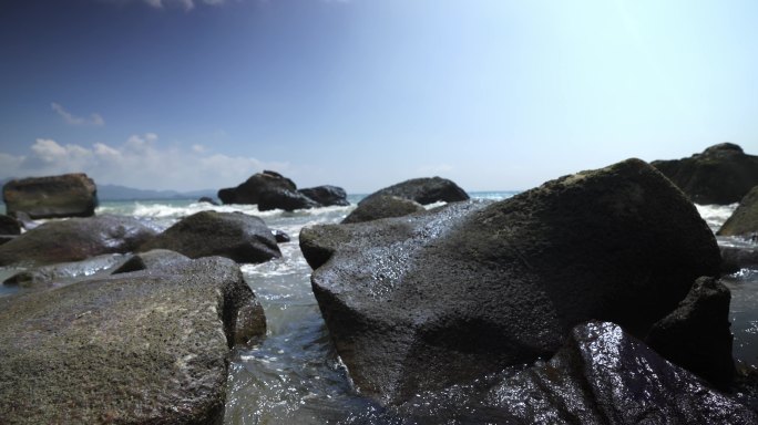 大海写意礁石沧海桑田岁月变迁