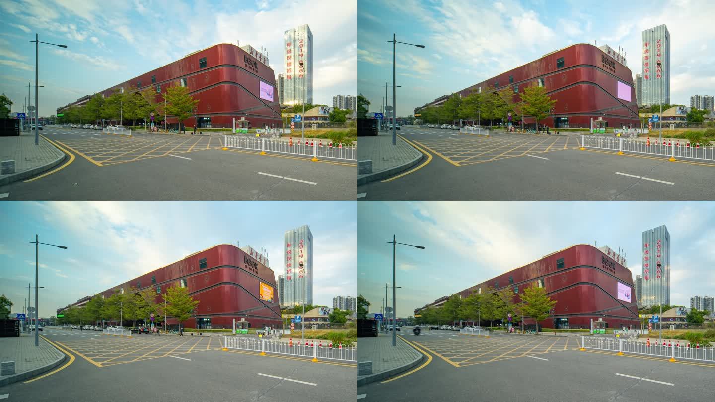 龙城广场红立方图书馆延时 4K