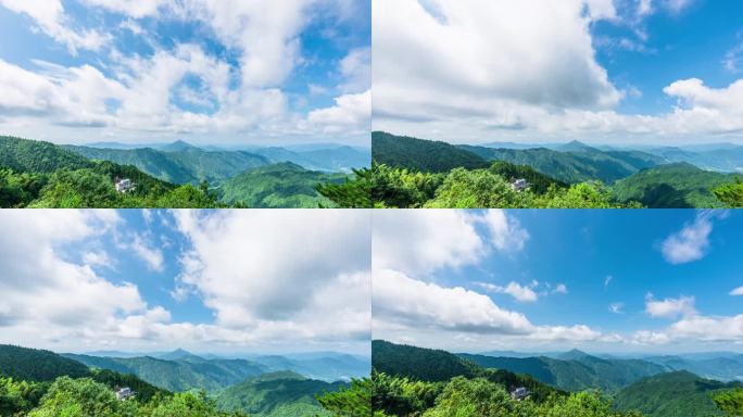 4K湖南岳阳平江幕阜山光影延时摄影