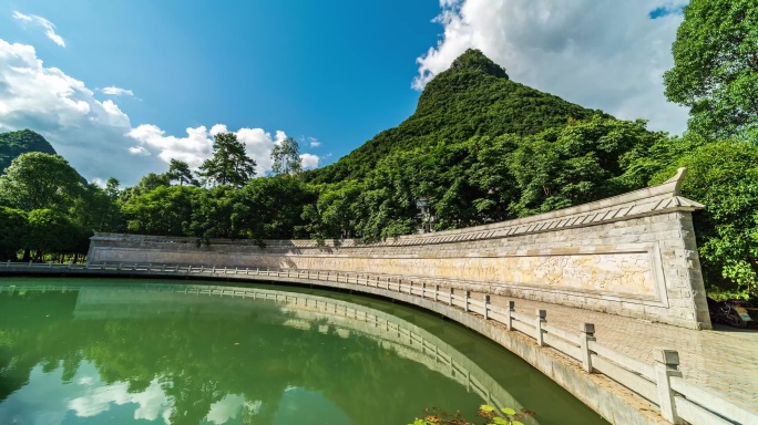 4K湖南永州市宁远县九嶷山舜帝陵景区延时