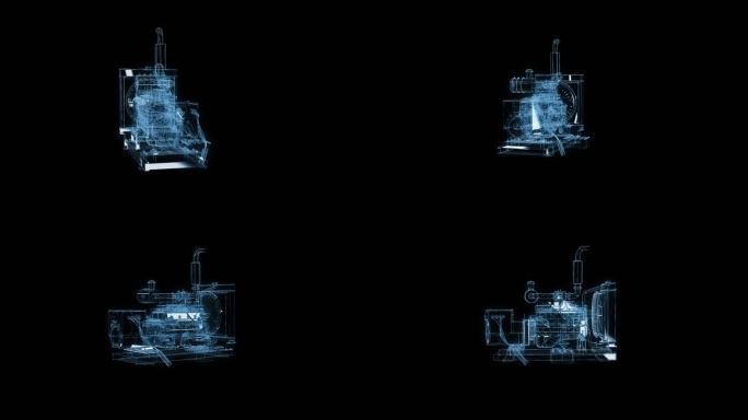 发电机透视全息通道素材