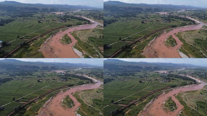 甘肃临洮洮河国家湿地公园肖家河滩