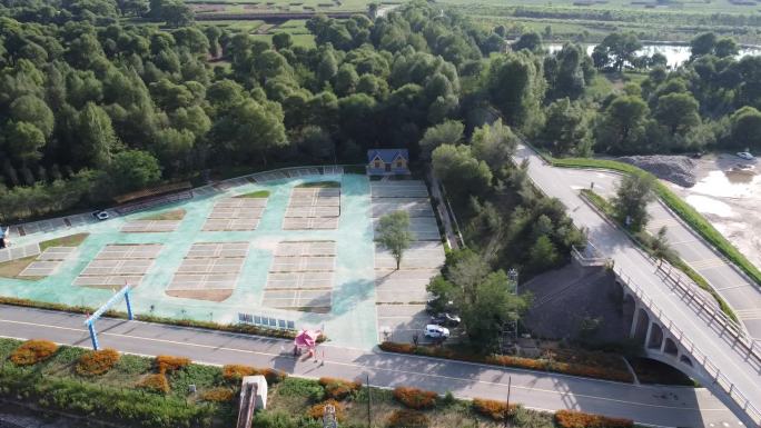 甘肃临洮洮河国家湿地公园油磨滩