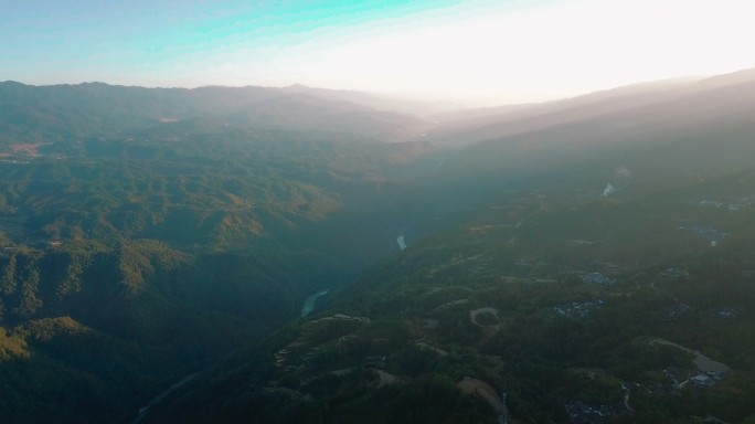 航拍腾冲高黎贡山