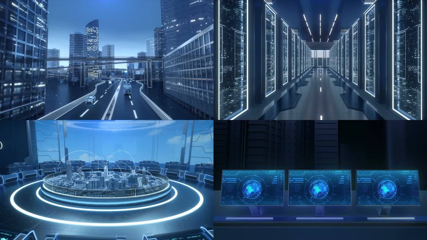 AEC4D 科技虚拟智慧城市穿梭片头