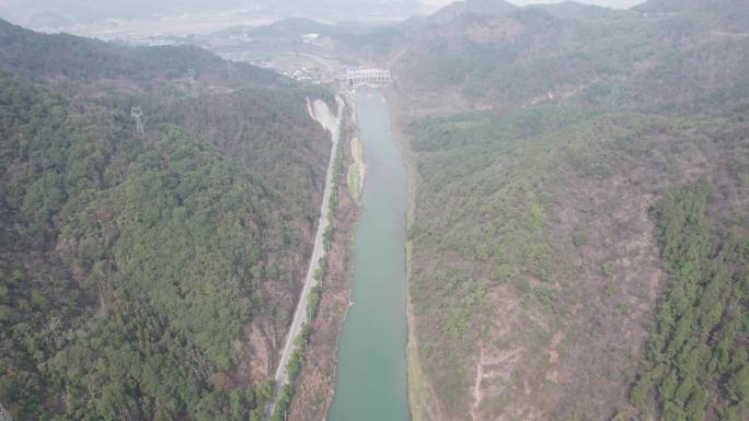 湖北咸宁通山县大峡谷程许村峡谷4K航拍