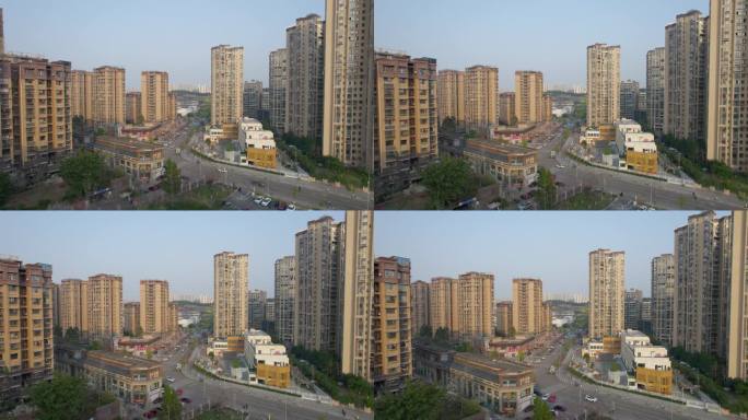 航拍城市高户型小区丨4K丨原创实拍
