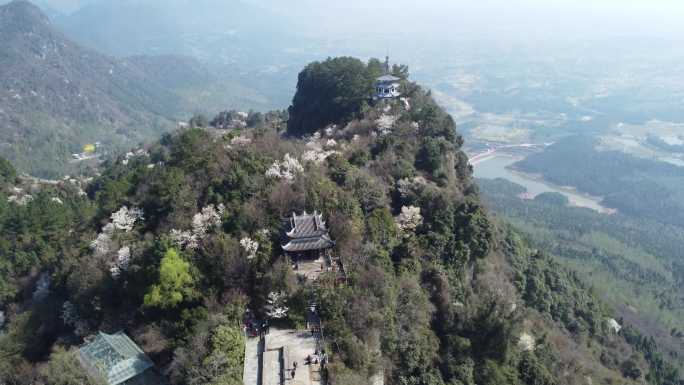 四川绵阳江油市窦团山风景航拍