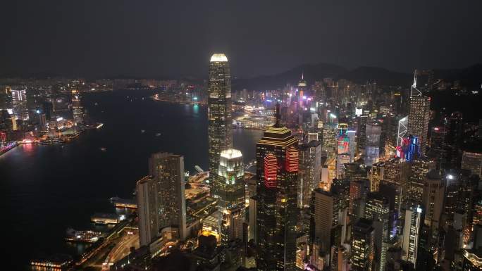 【正版原创】香港维多利亚港高空夜景