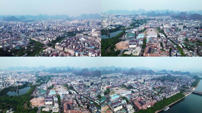 俯瞰桂林老城区
