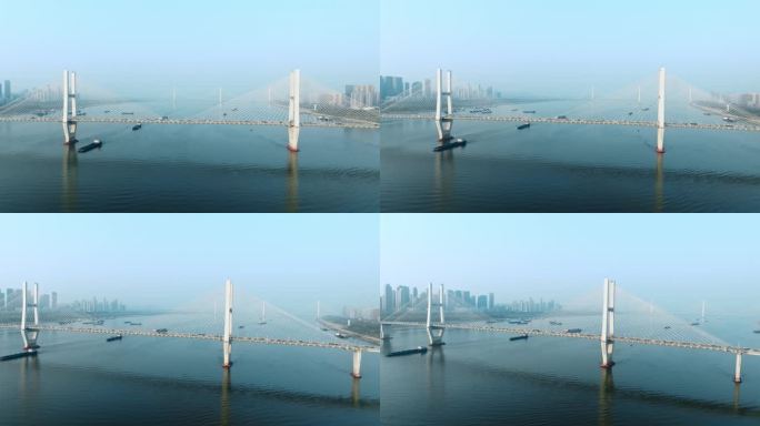 武汉下午的长江二桥