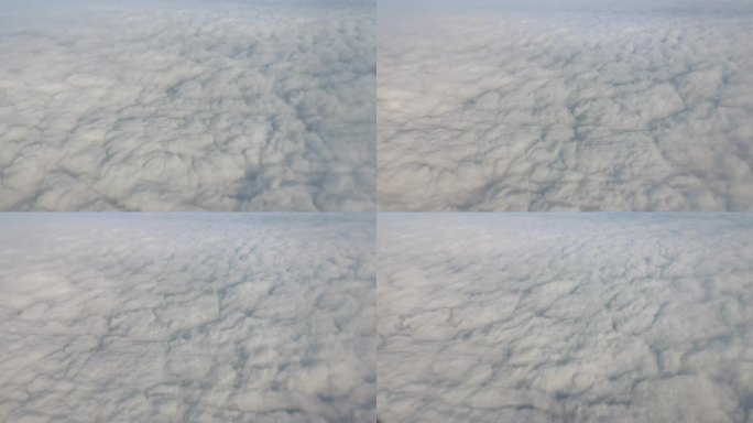 飞机上白云