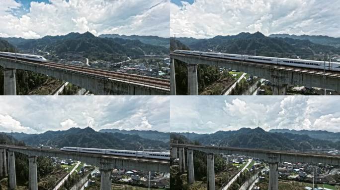 【正版原创实拍】高铁行驶穿越武陵山区