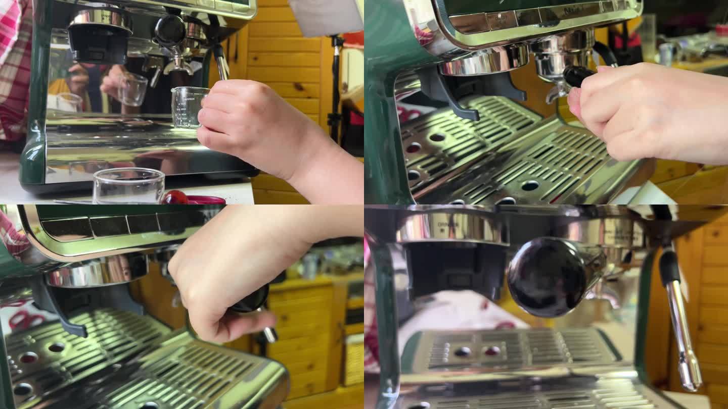 镜头合集磨咖啡豆煮咖啡咖啡机2
