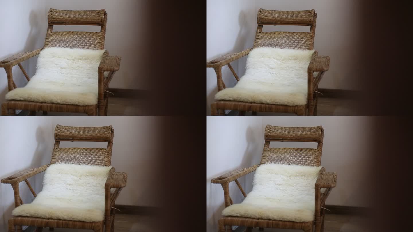 江南农家传统竹编躺椅藤椅实拍原素材