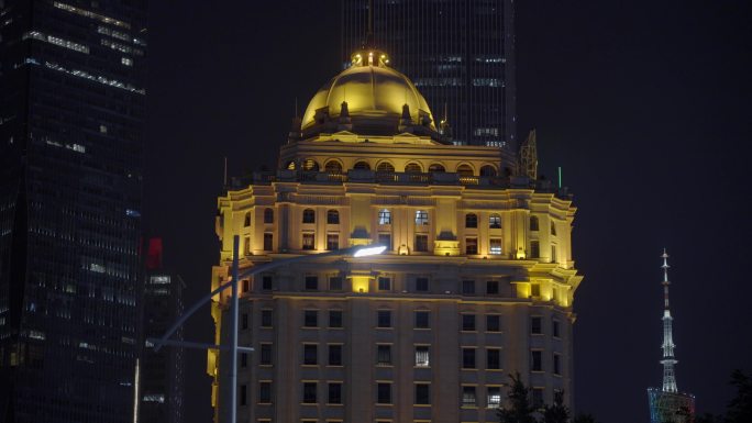 最新广州珠江新城花城广场夜景