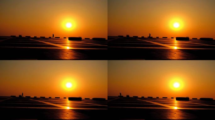 海边日出光影原创短视频素材情感
