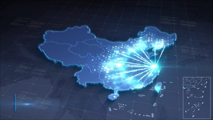 中国地图企业分布区位辐射
