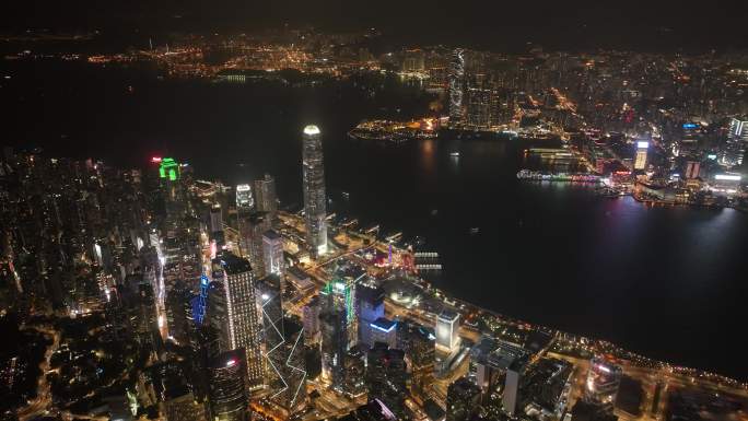 【正版原创】香港维多利亚港高空夜景