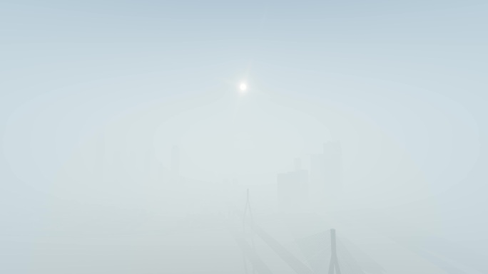 雾都重庆城市鸟瞰