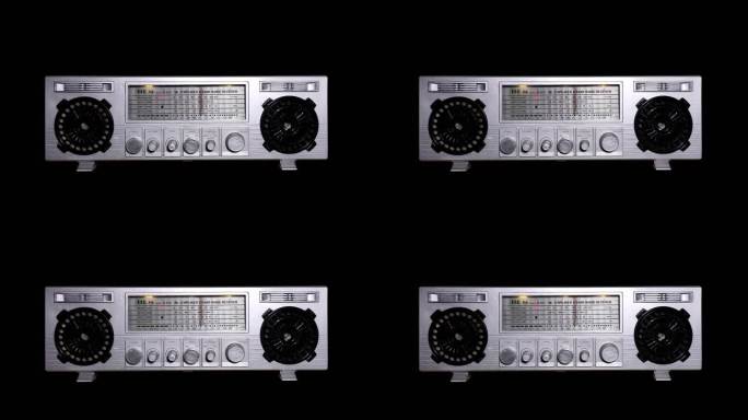 带通道古董收音机