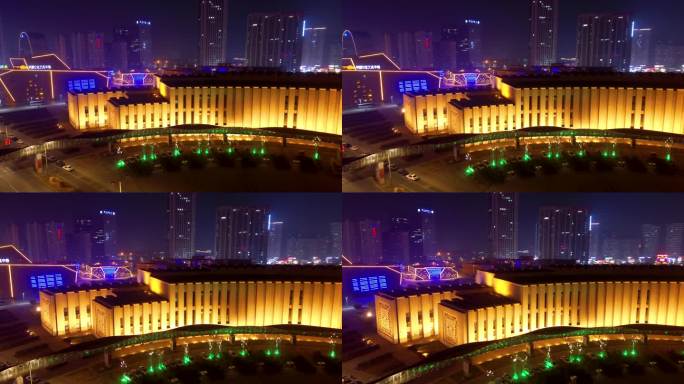 新乡 地标 航拍 平原博物院