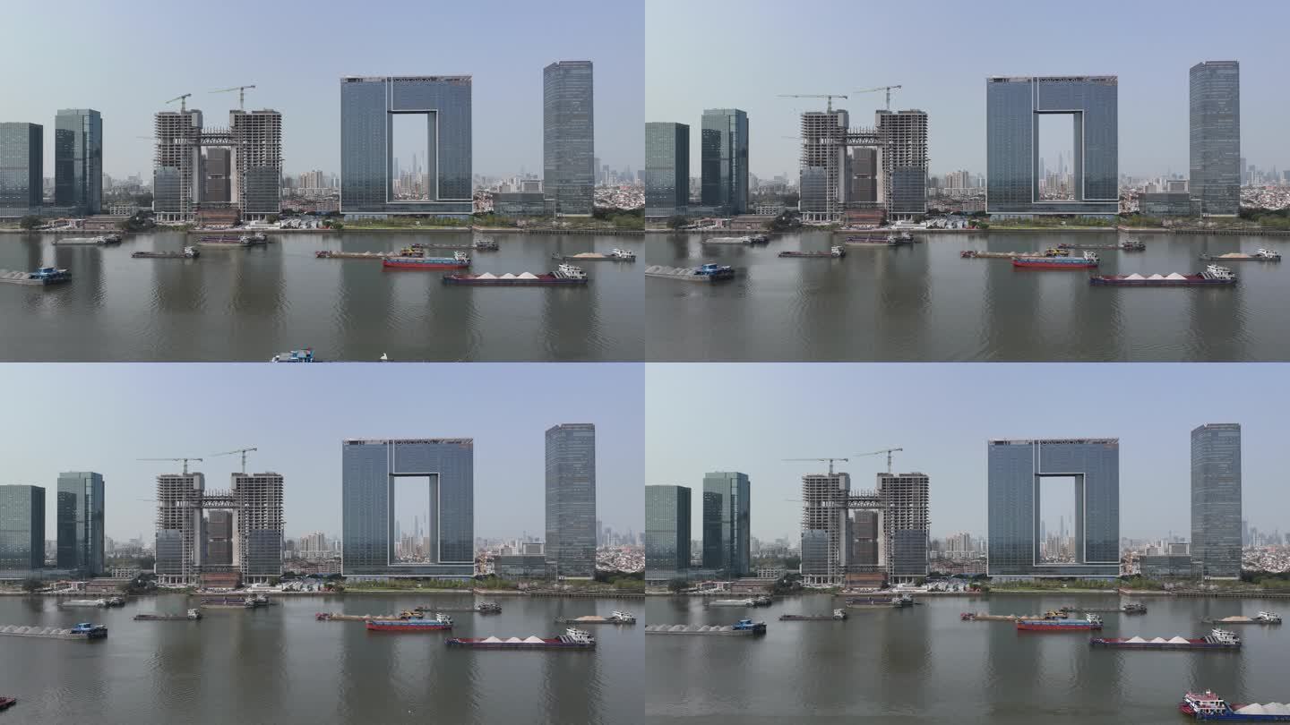 广州之窗中轴线珠江新城广州塔全貌