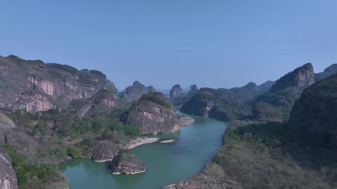 鹰潭龙虎山风景区航拍