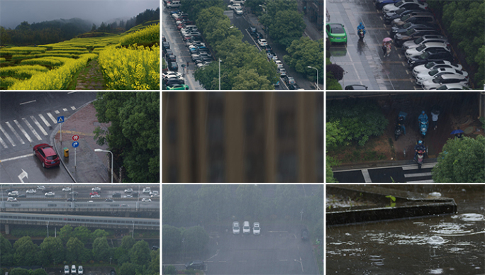 4K 各种雨景素材01【集锦】