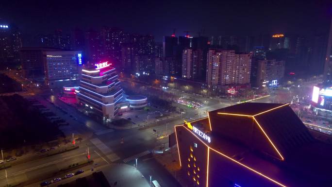 新乡 地标 航拍 平原博物院