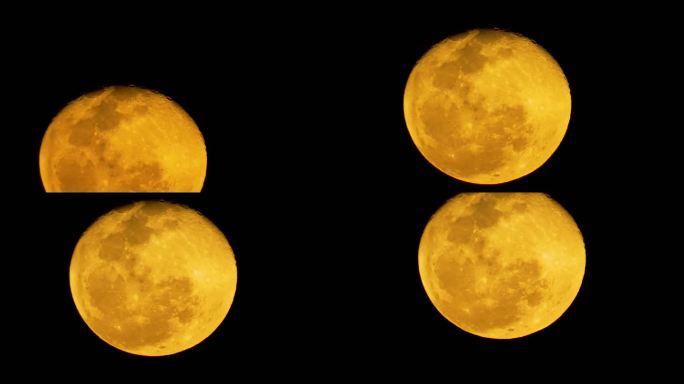 橙色月亮