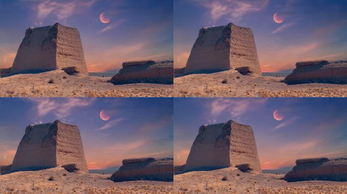 烽火台长城遗址制作延时