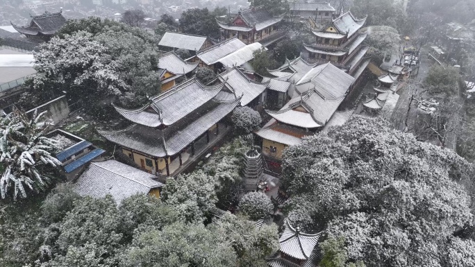 重庆南山雪景