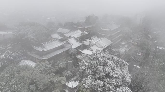 重庆南山雪景