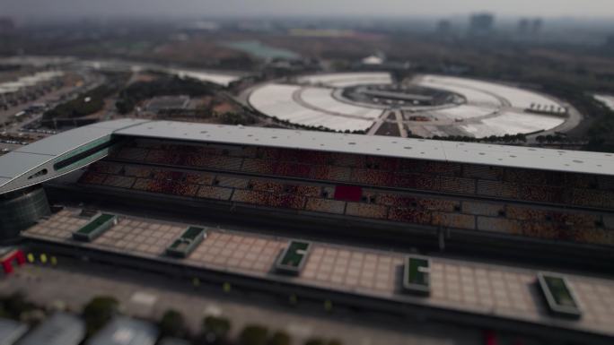 4K航拍移轴效果上海国际赛车场2023年