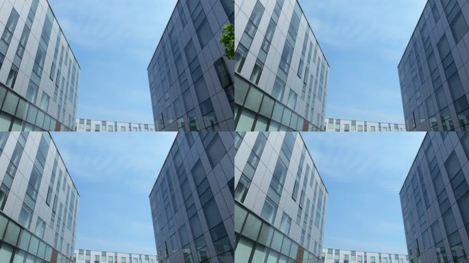 5k科技感拍摄城市建筑大楼