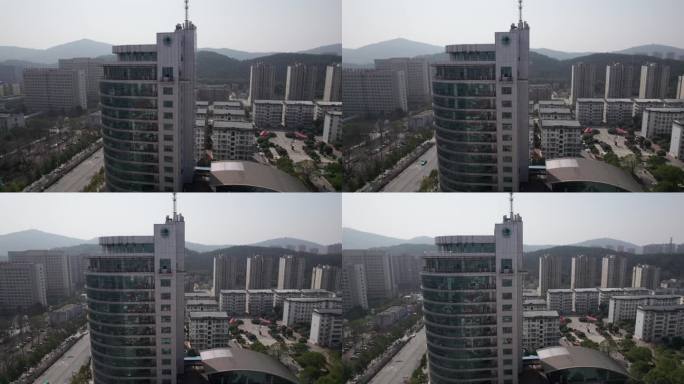 湖北咸宁国网赤壁市供电公司大楼4K航拍