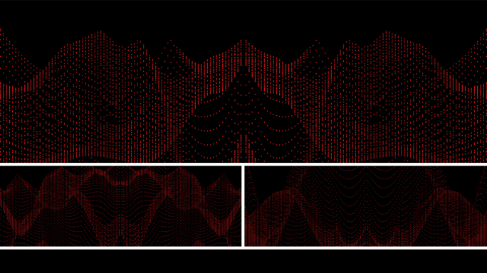 【宽屏时尚背景】黑红炫酷抽象动画图形点线