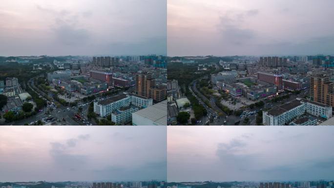深圳平湖夜景航拍