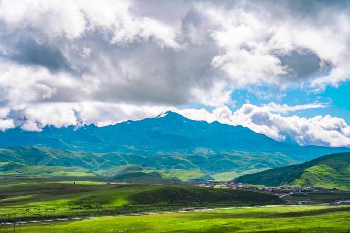 川西甘孜雅拉雪山塔公草原延时8K