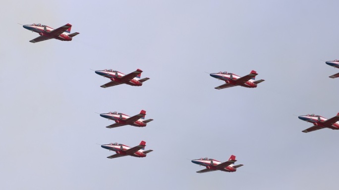 4K稳定：空军开放日红鹰表演队教练8飞机
