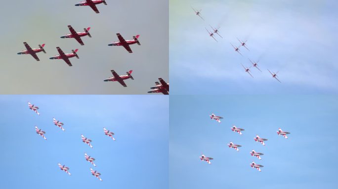 4K稳定：空军开放日红鹰表演队教练8飞机