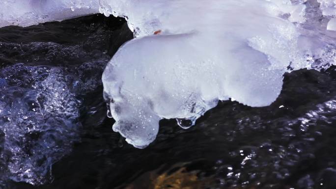 天山雪水 冰雪融化