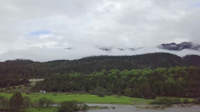 高原风光 川西高原 治愈心灵 风轻云淡