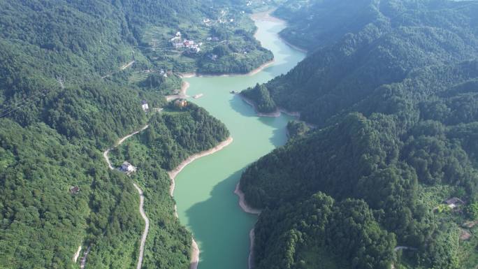 武隆山区水库4K航拍