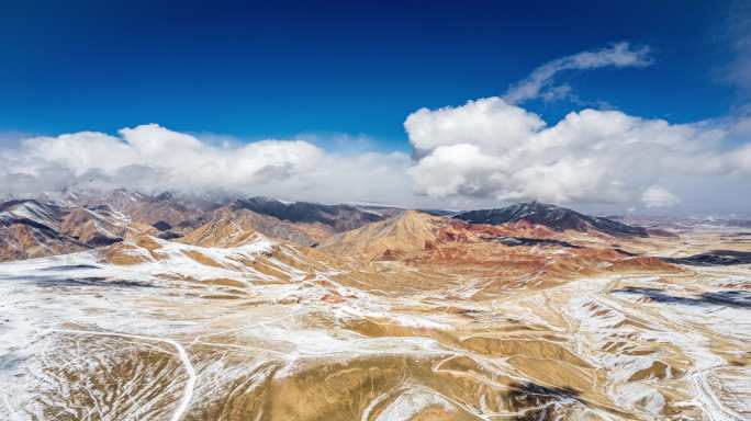 祁连山云海山区云光影延时4k甘肃