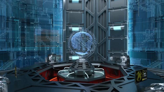 全息地球科幻展示场景